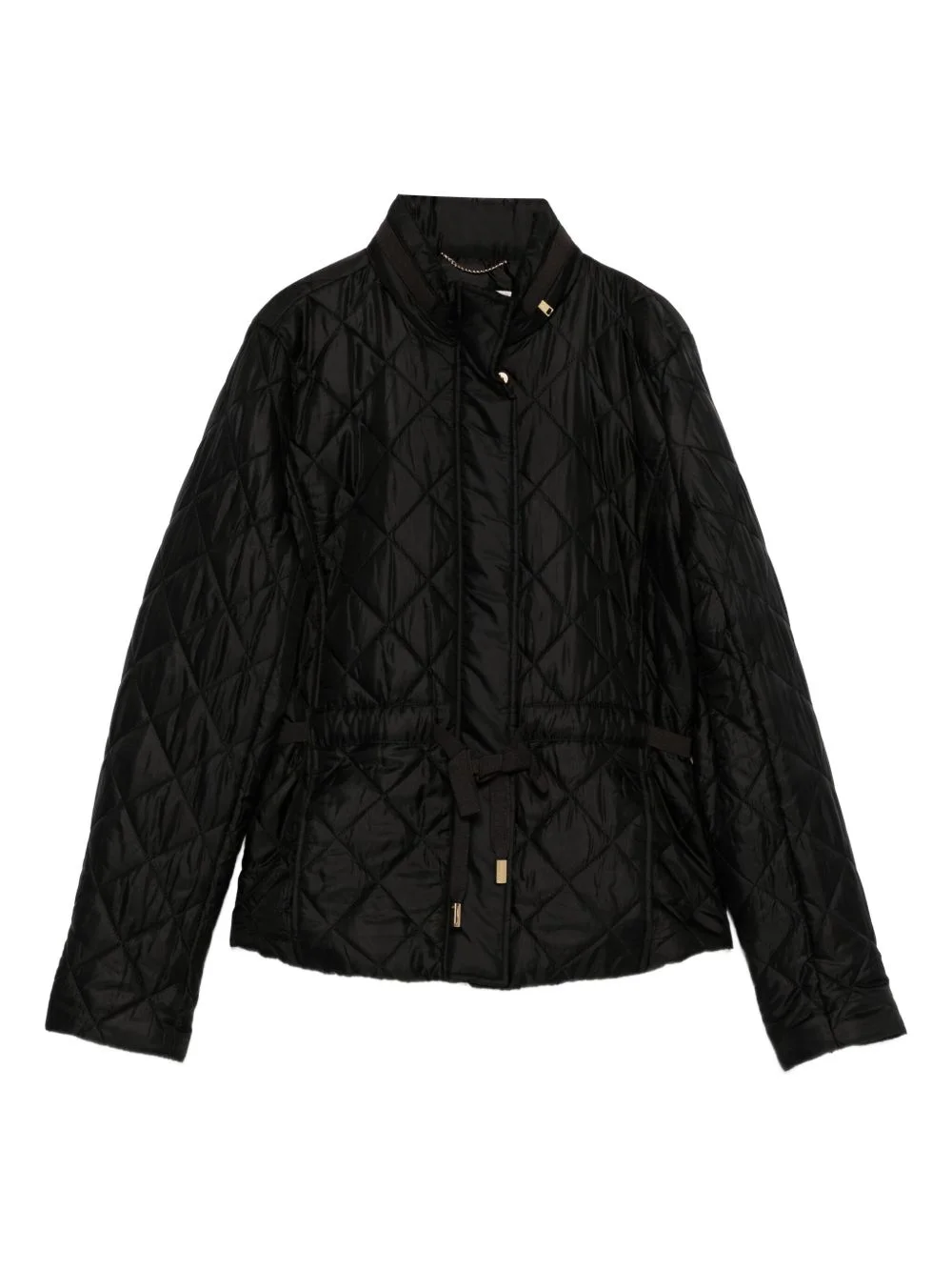 diamond-pattern quilted jacket - 1