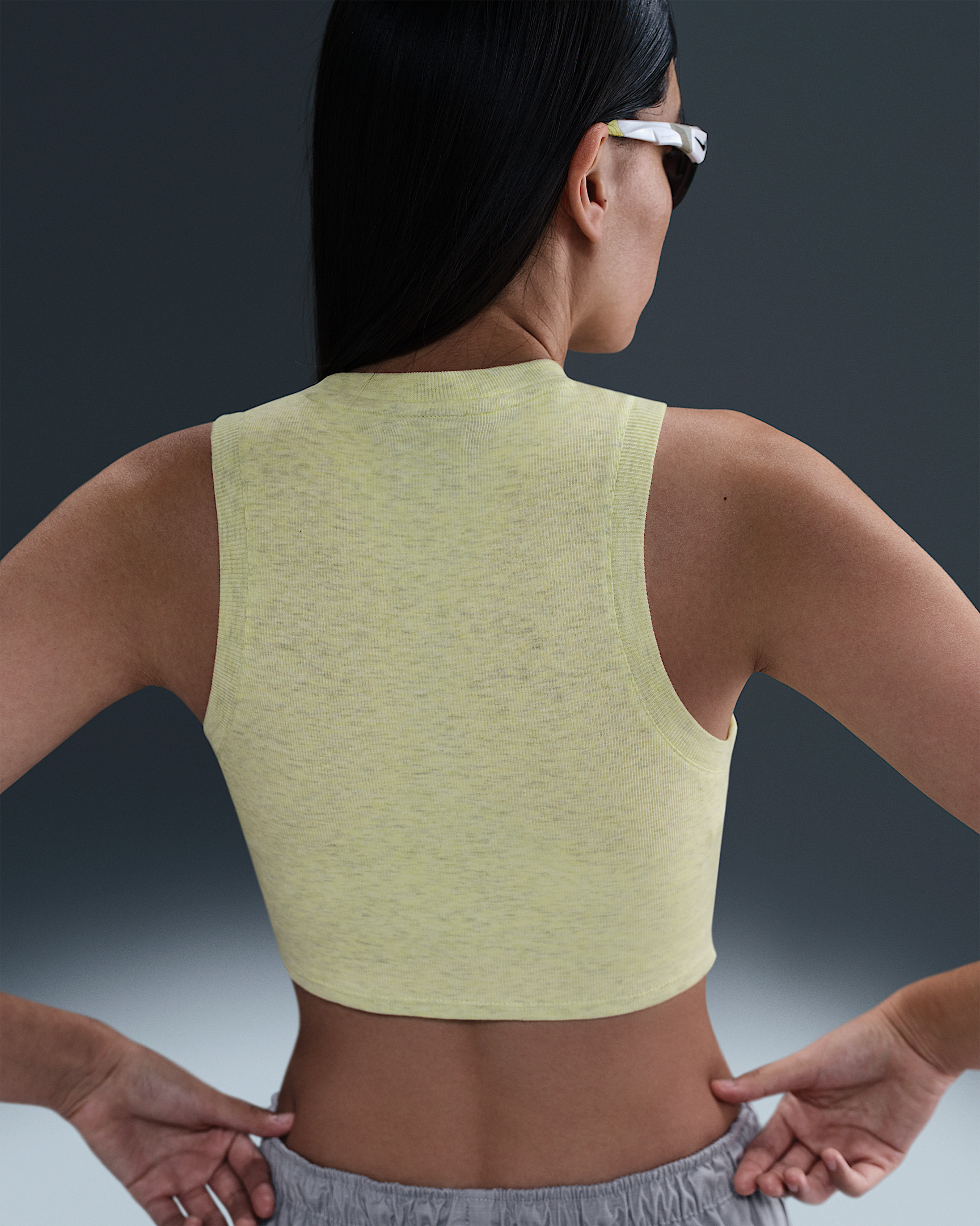 Nike Sportswear Chill Knit Women's Tight Cropped Mini-Rib Tank Top - 2