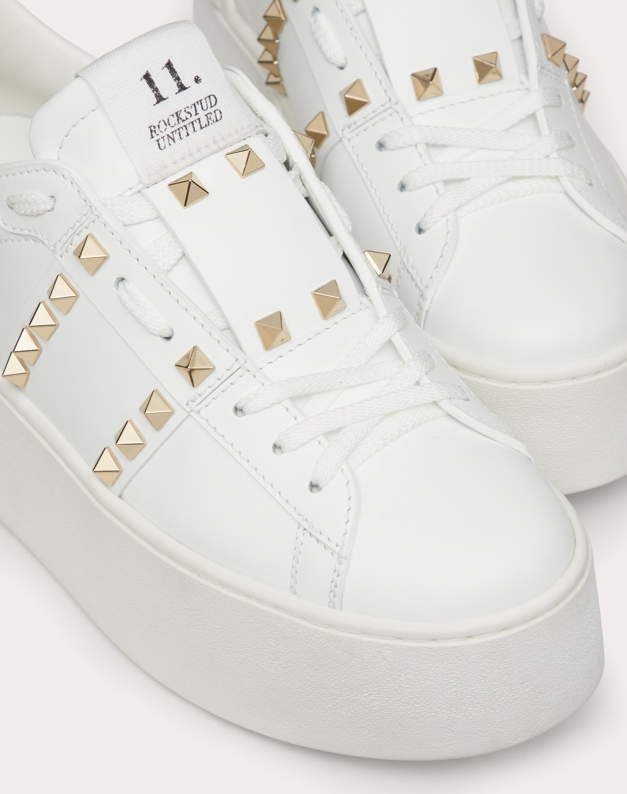 FLATFORM ROCKSTUD UNTITLED SNEAKER IN CALFSKIN - 5