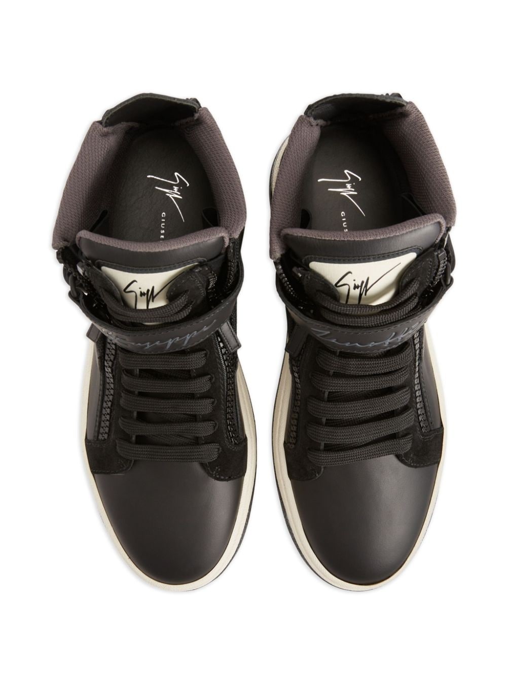 Gz94 panelled leather sneakers - 4