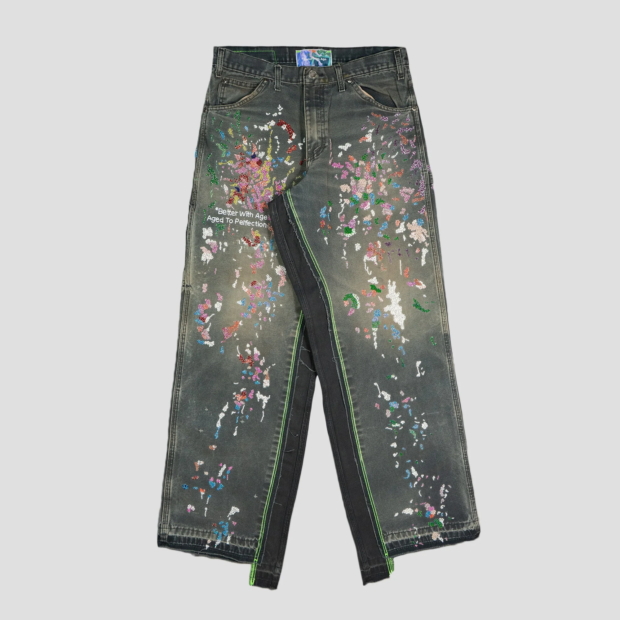 PAINTER’S DOUBLE-WIDE HAND-BEADED WORK PANTS - 1
