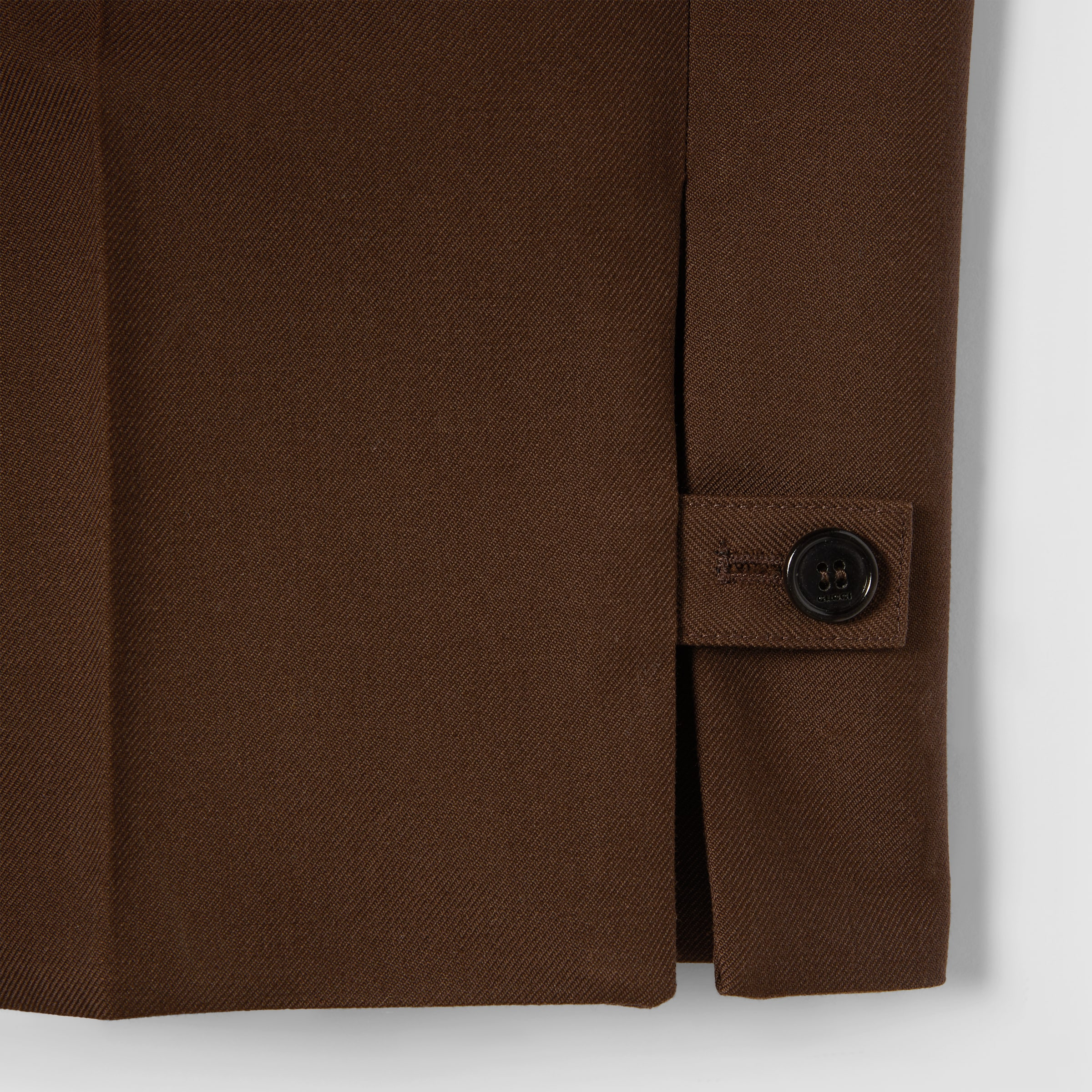 Embossed wool twill pants - 6