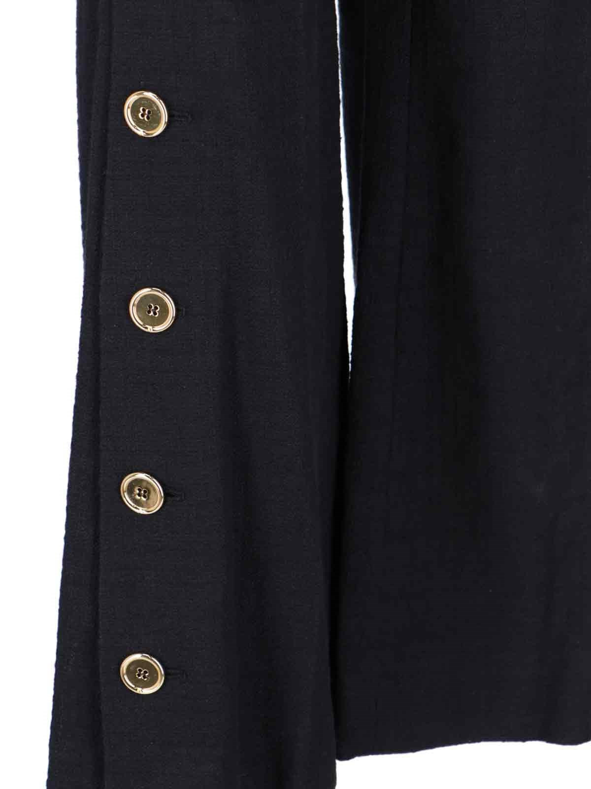 GOLD BUTTON DETAIL PANTS - 5