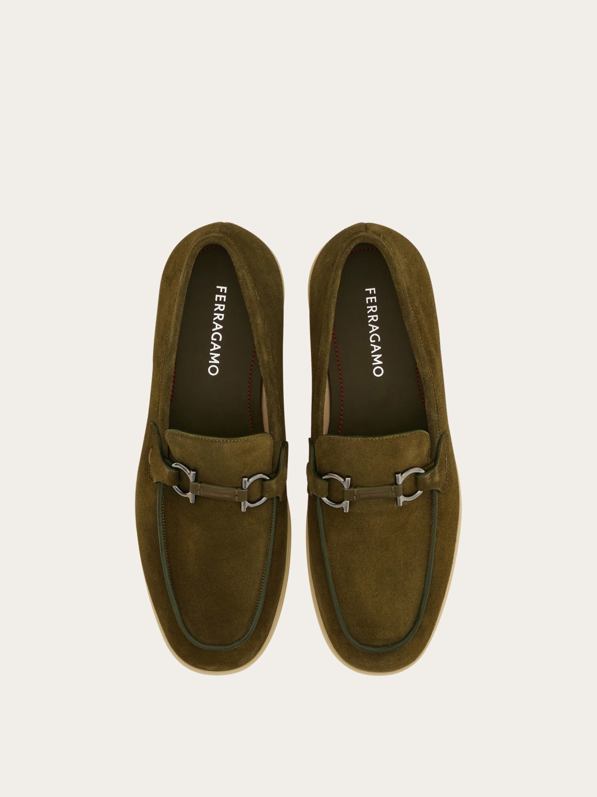 Casual loafer with Gancini ornament - 2