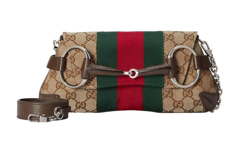 (WMNS) Gucci Horsebit Chain Small Shoulder Bag 'Being Ebony' 764339-FACM2-8747 - 2