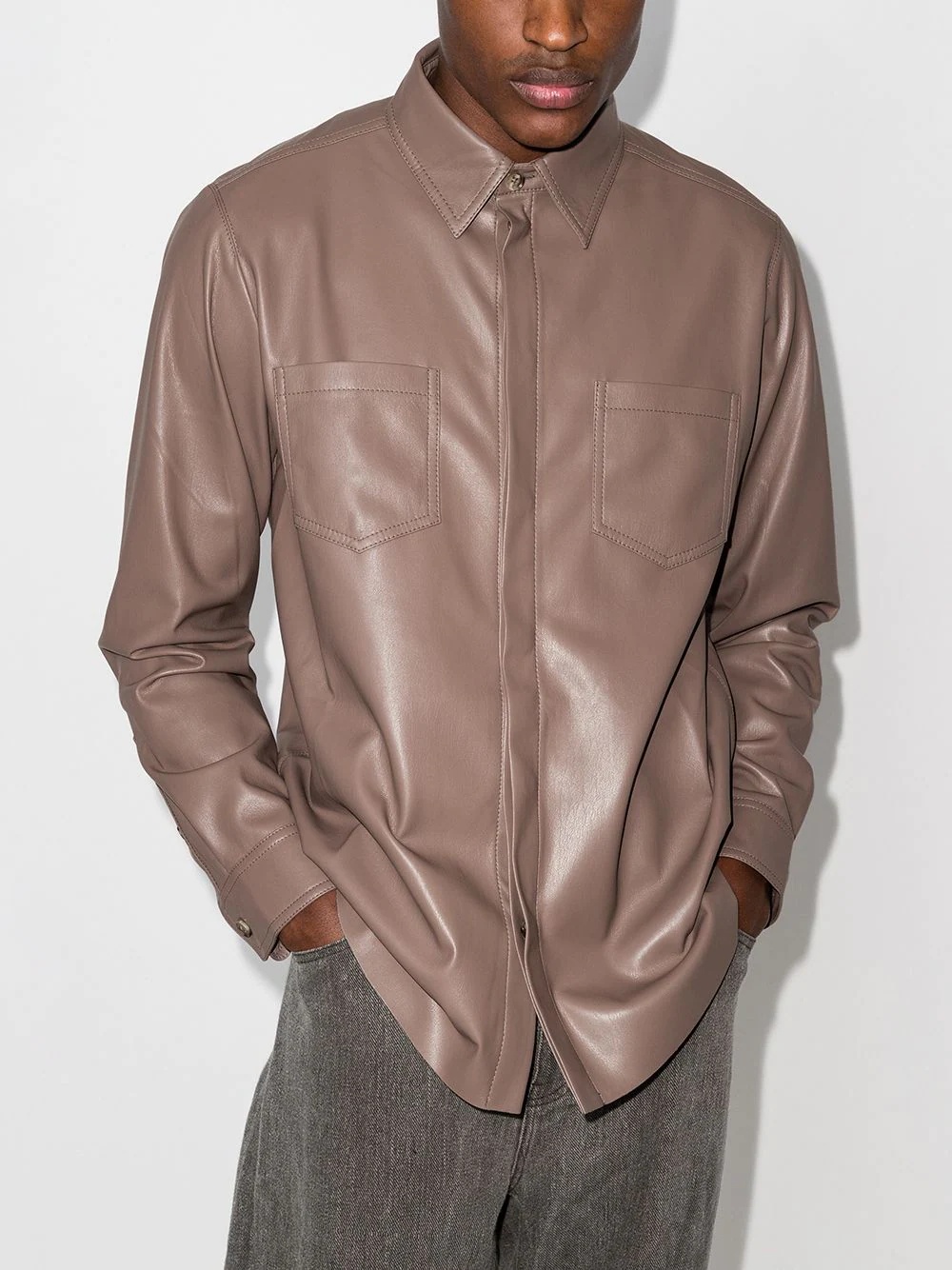 Declan vegan leather shirt - 2