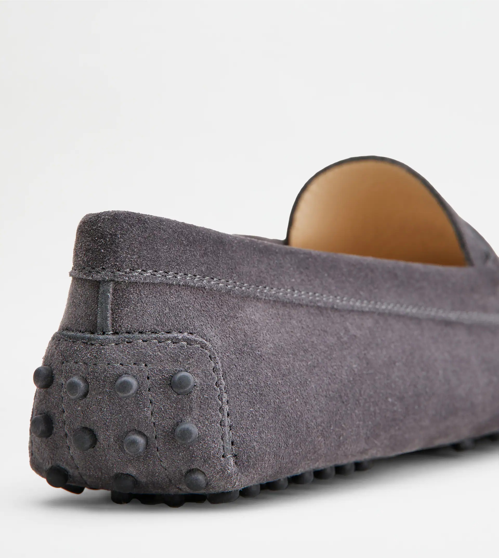 GOMMINO DRIVING SHOES IN SUEDE - GREY - 6