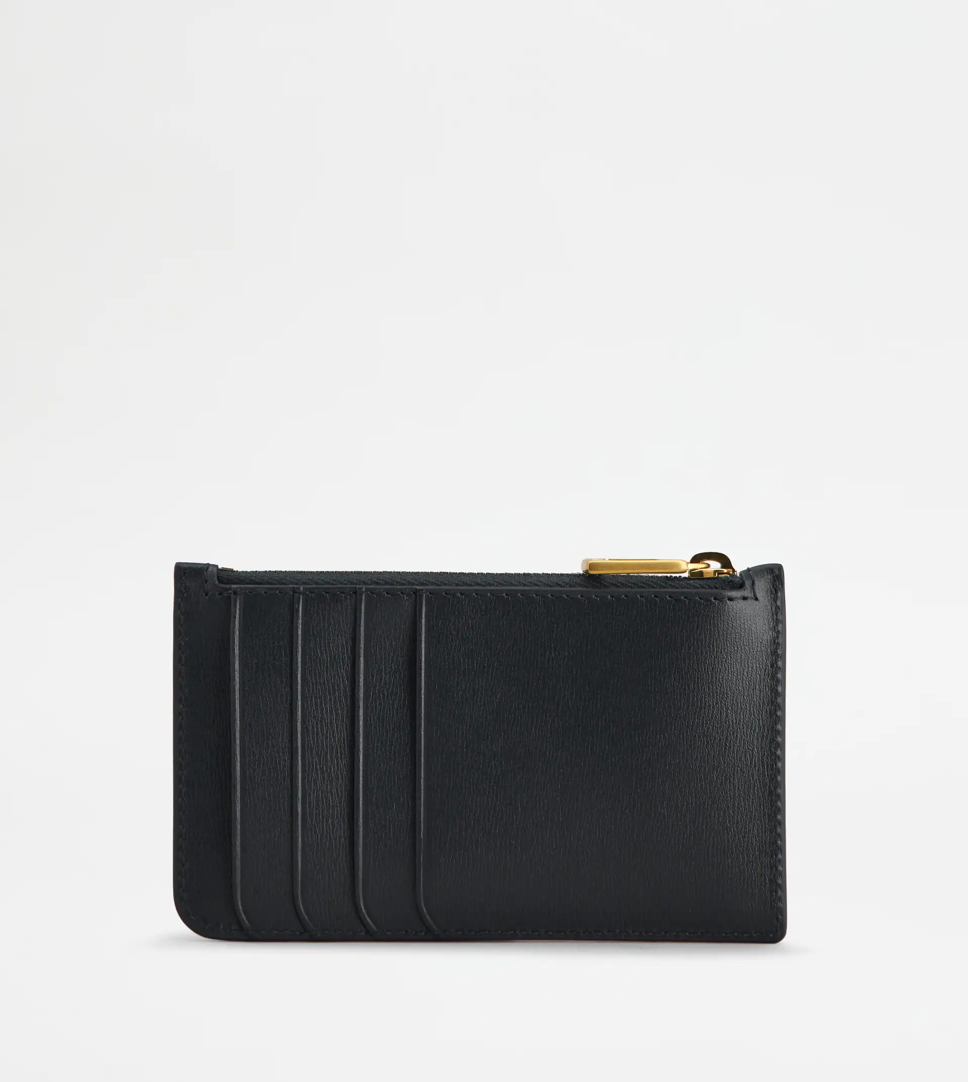 CREDIT CARD HOLDER IN LEATHER MEDIUM - BLACK - 2