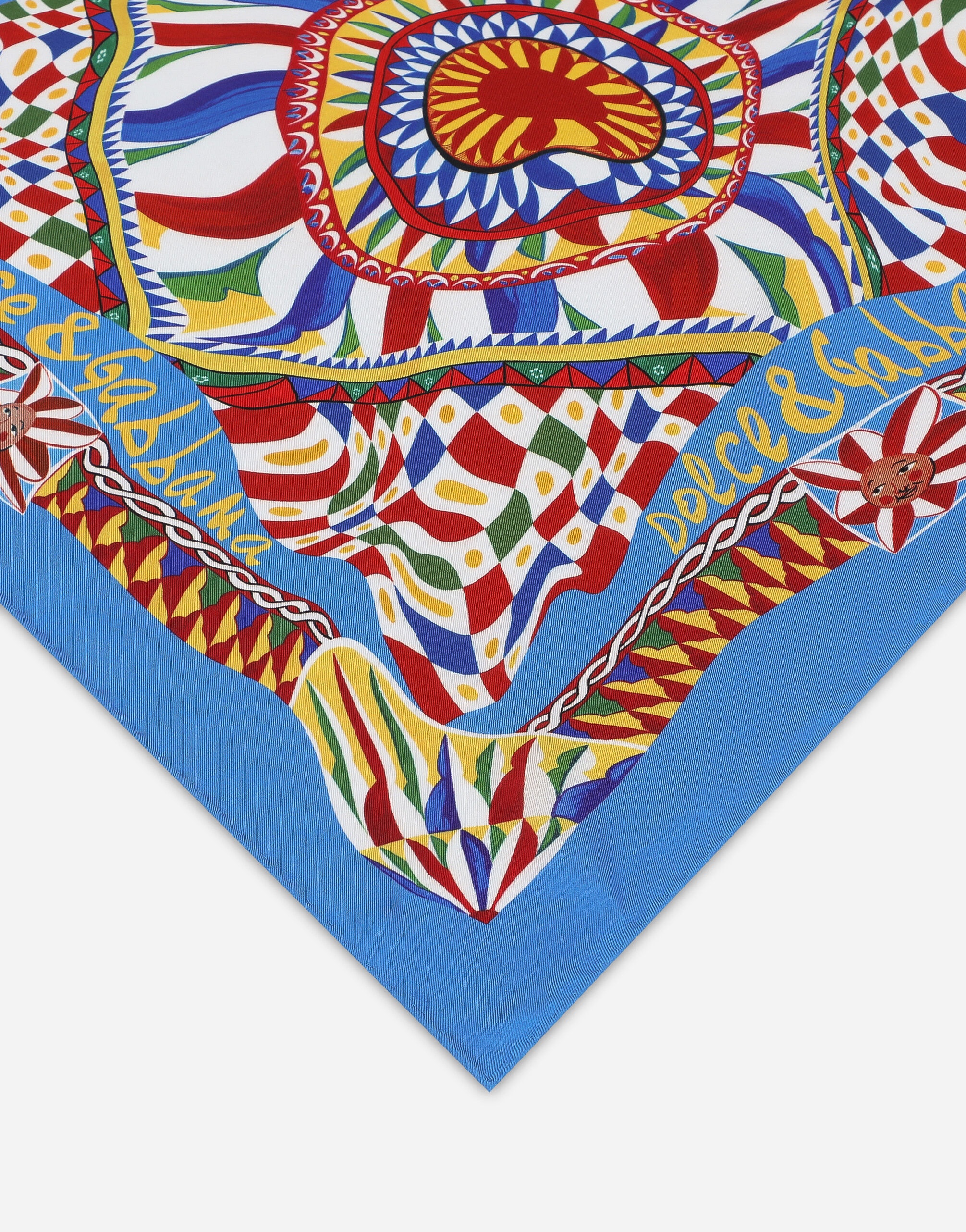 Carretto-print twill scarf (50 x 50) - 2