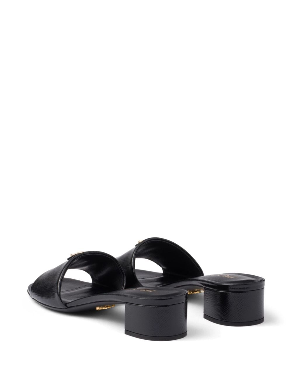 35mm logo-appliquÃ© mules - 3