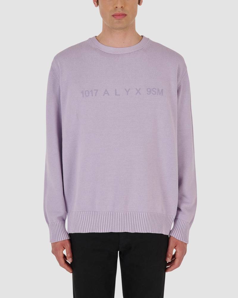 1017 ALYX 9SM TREATED LOGO CREWNECK SWEATER outlook