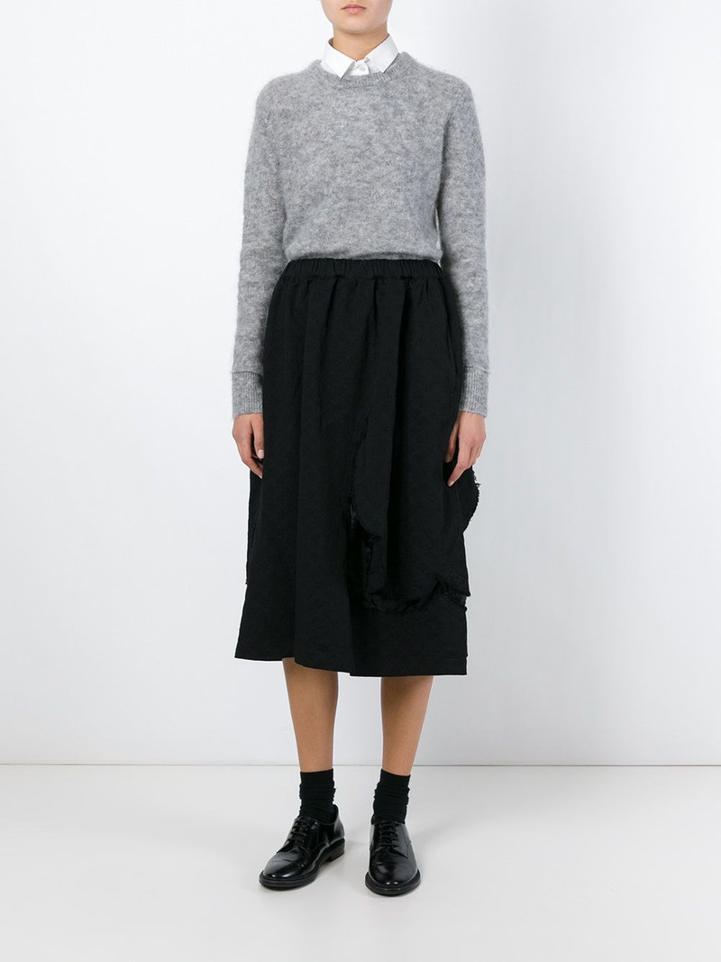 Comme des Garçons Comme des Garçons elasticated jacquard skirt outlook