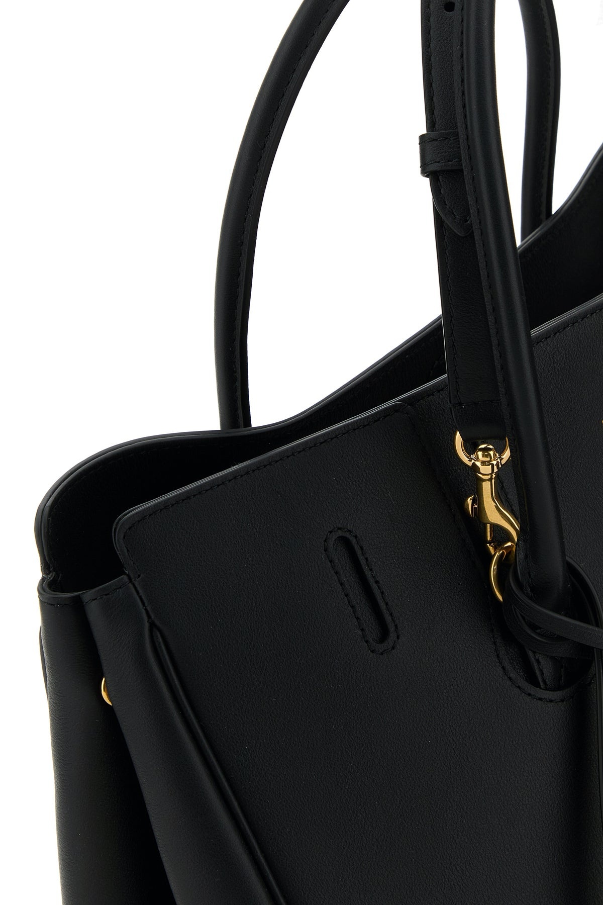Black leather small Carry All Hempton handbag - 4