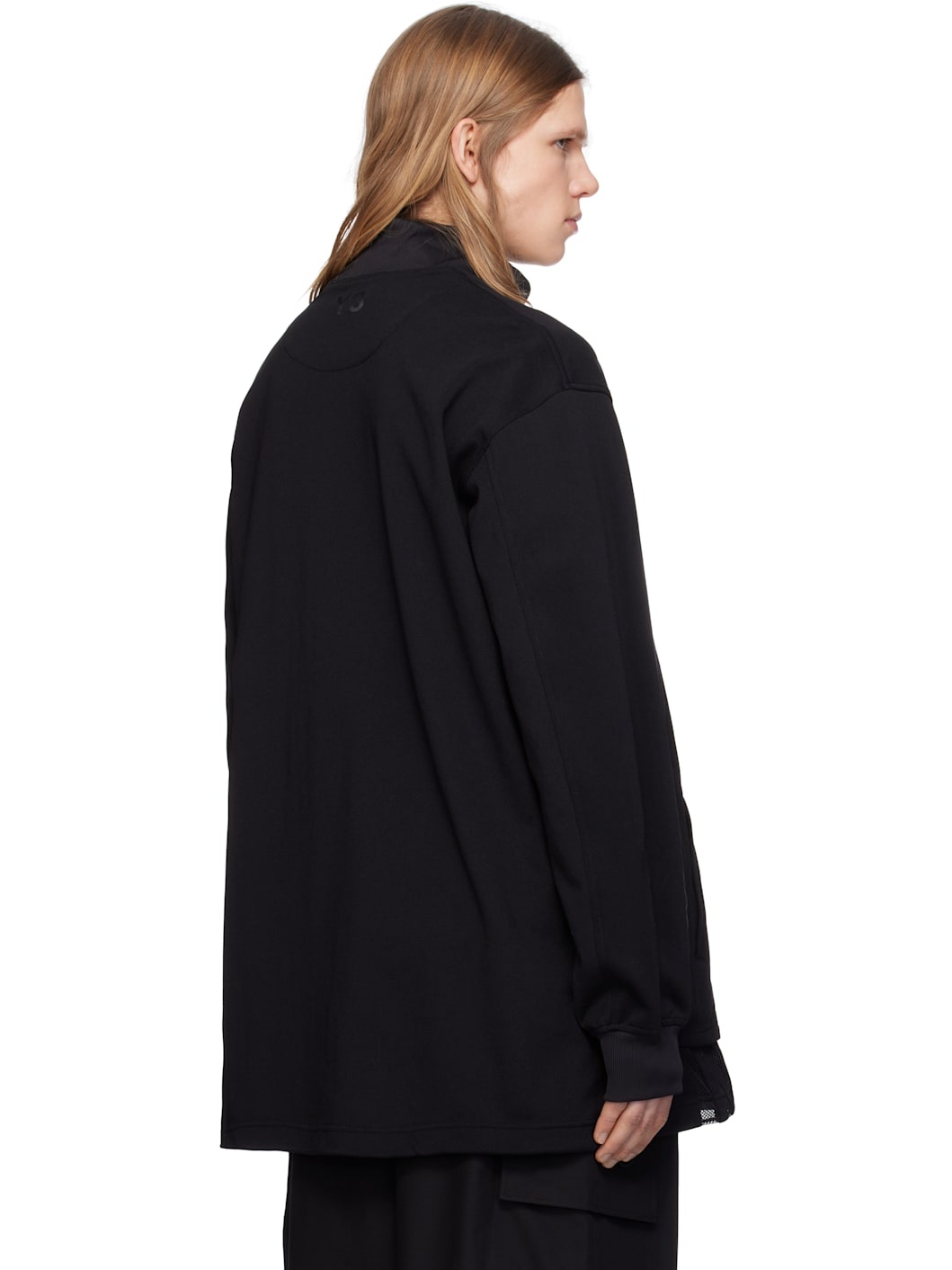 Black 3 Stripes Relaxed Jacket - 3