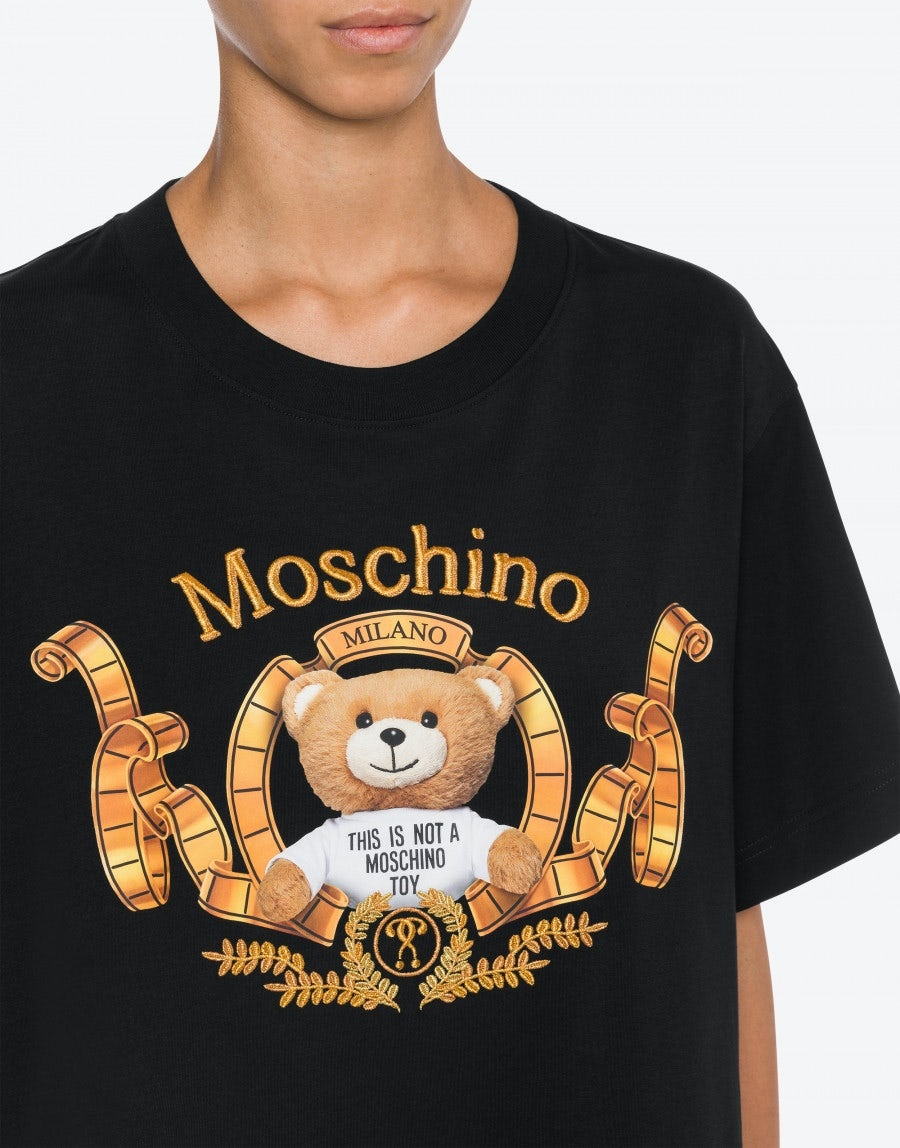 MOSCHINO TEDDY BEAR COTTON JERSEY DRESS - 4