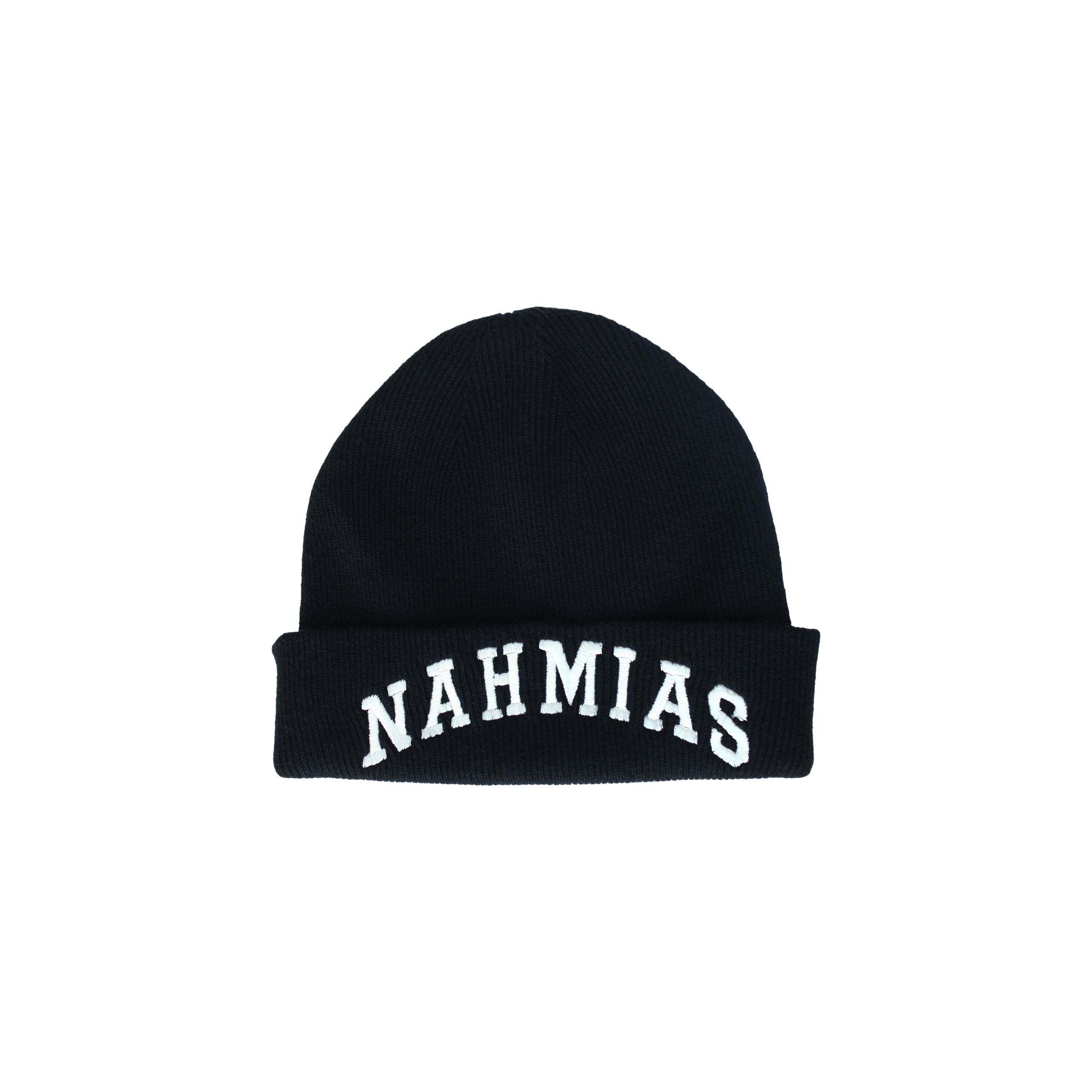 BLACK LOGO BEANIE - 4