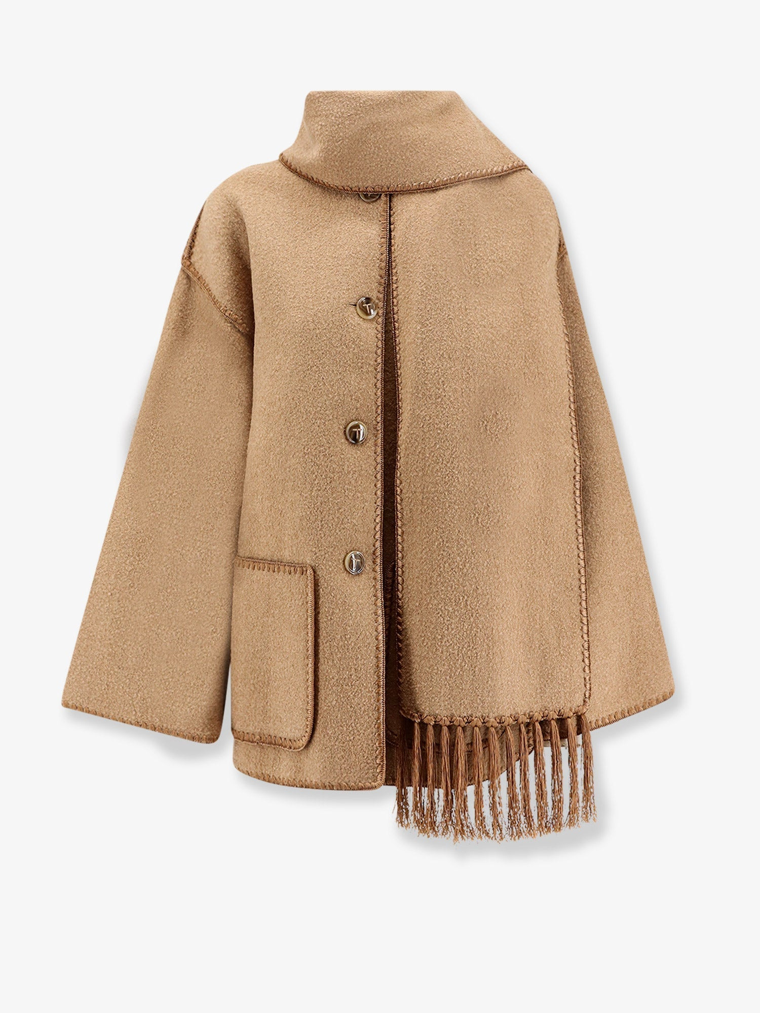 Toteme Women Embroidered Scarf Wool Blend Jacket - 1