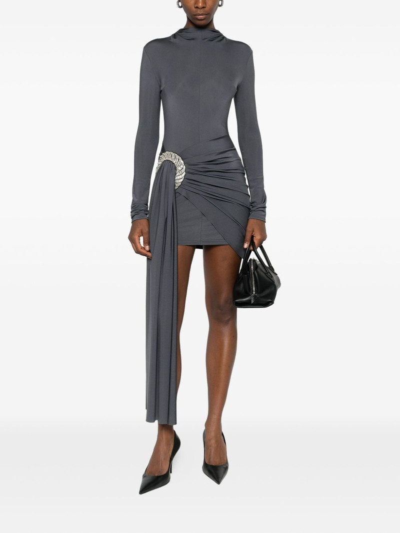 David Koma embellished draped dress outlook