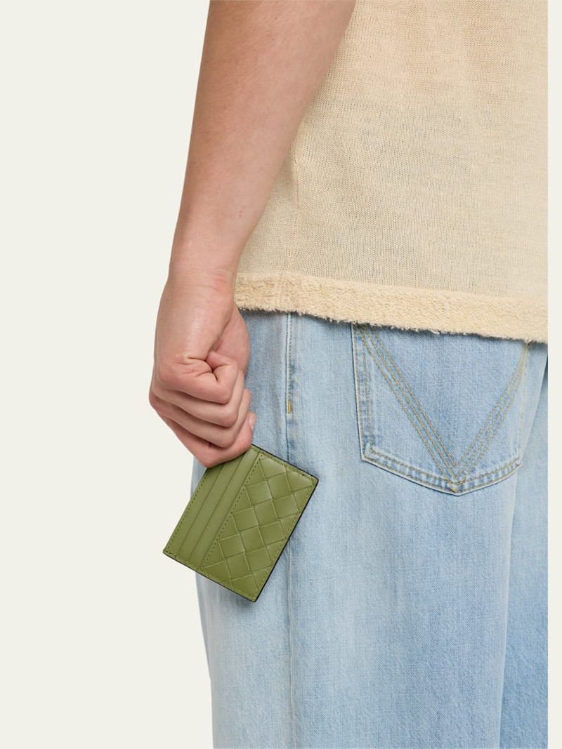 Bottega Veneta Men's Intrecciato 15 Leather Card Holder outlook