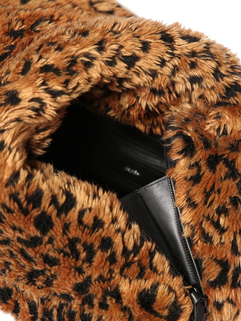 Medium faux fur puffer bag - 8