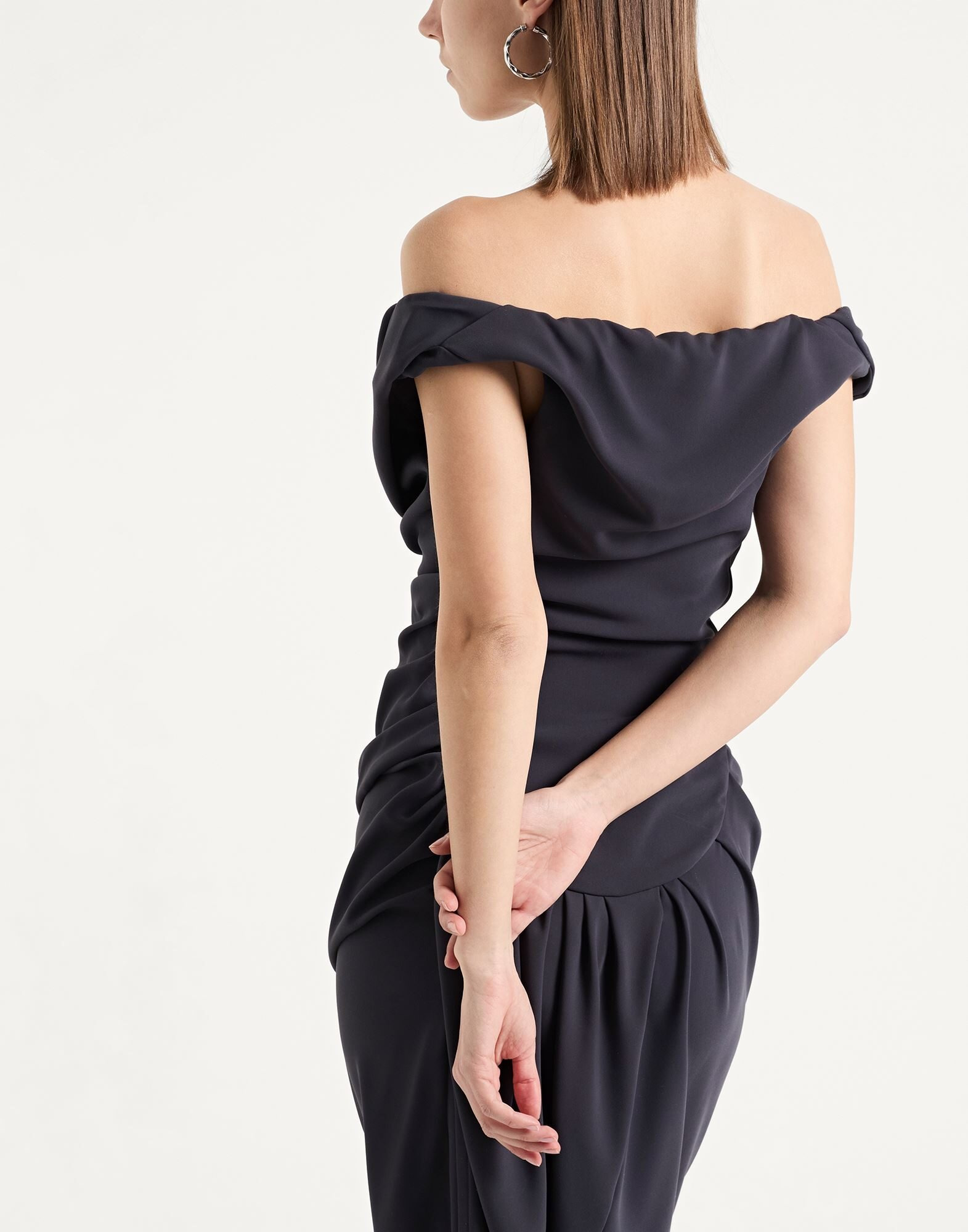 Navy Women's Elegant Dress - 4