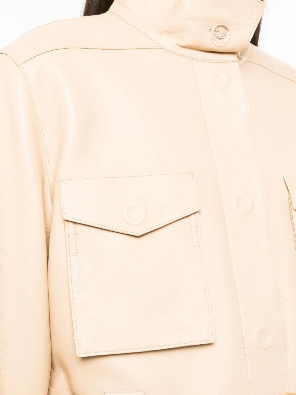 single-breasted belted-waist coat - 5