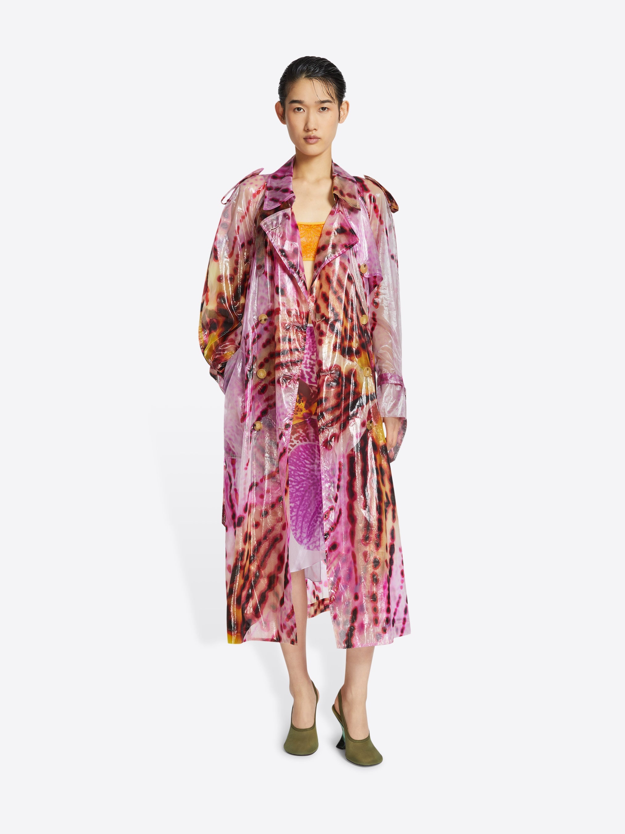 VIP【送料関税込】DRIES VAN NOTEN RISTO PRINTED TRENCH COAT Dries Van Noten PRINTED TRENCH COAT | REVERSIBLE