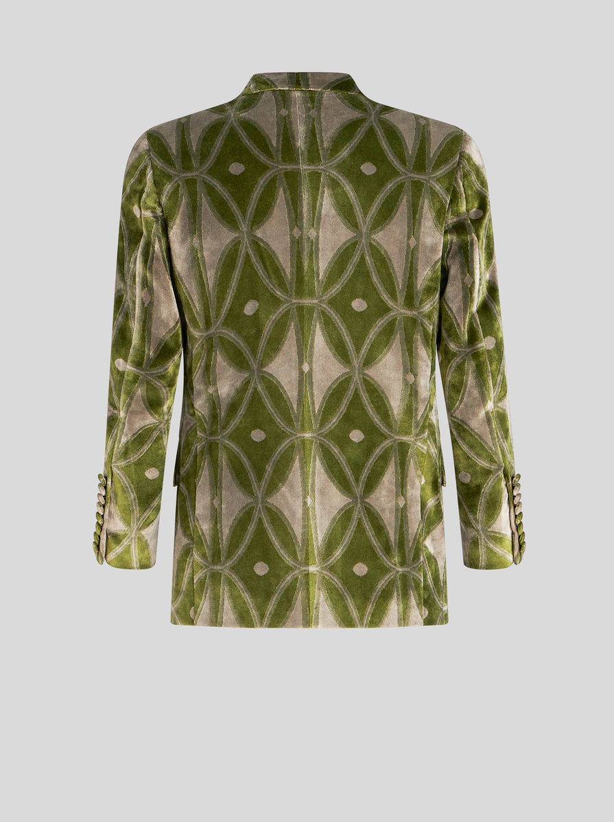 DOUBLE-BREASTED JACQUARD JACKET - 5