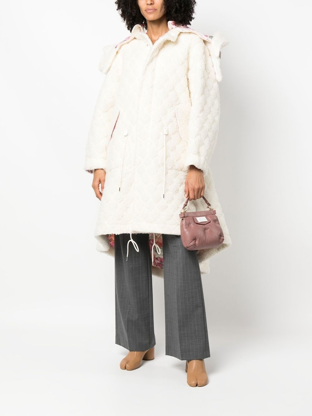oversized quilted coat - 2