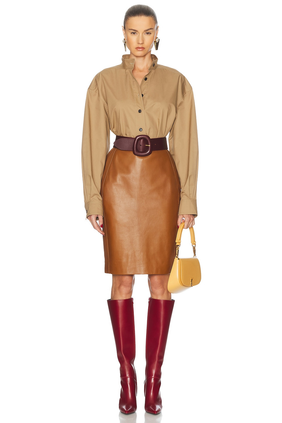 Belted Long Sleeve Top - 4