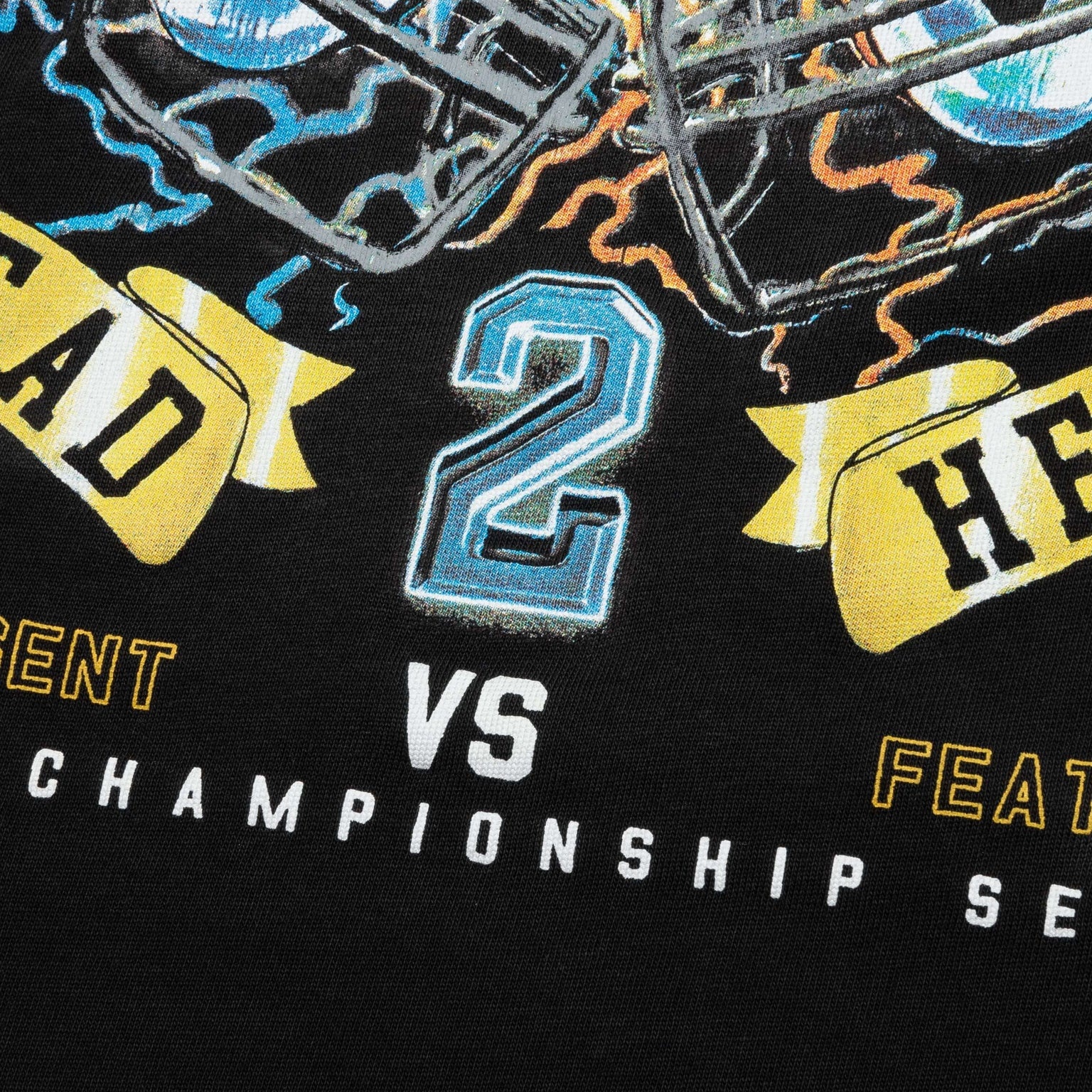 FEATURE X REPRESENT HEAD 2 HEAD T-SHIRT - STAINED BLACK - 4