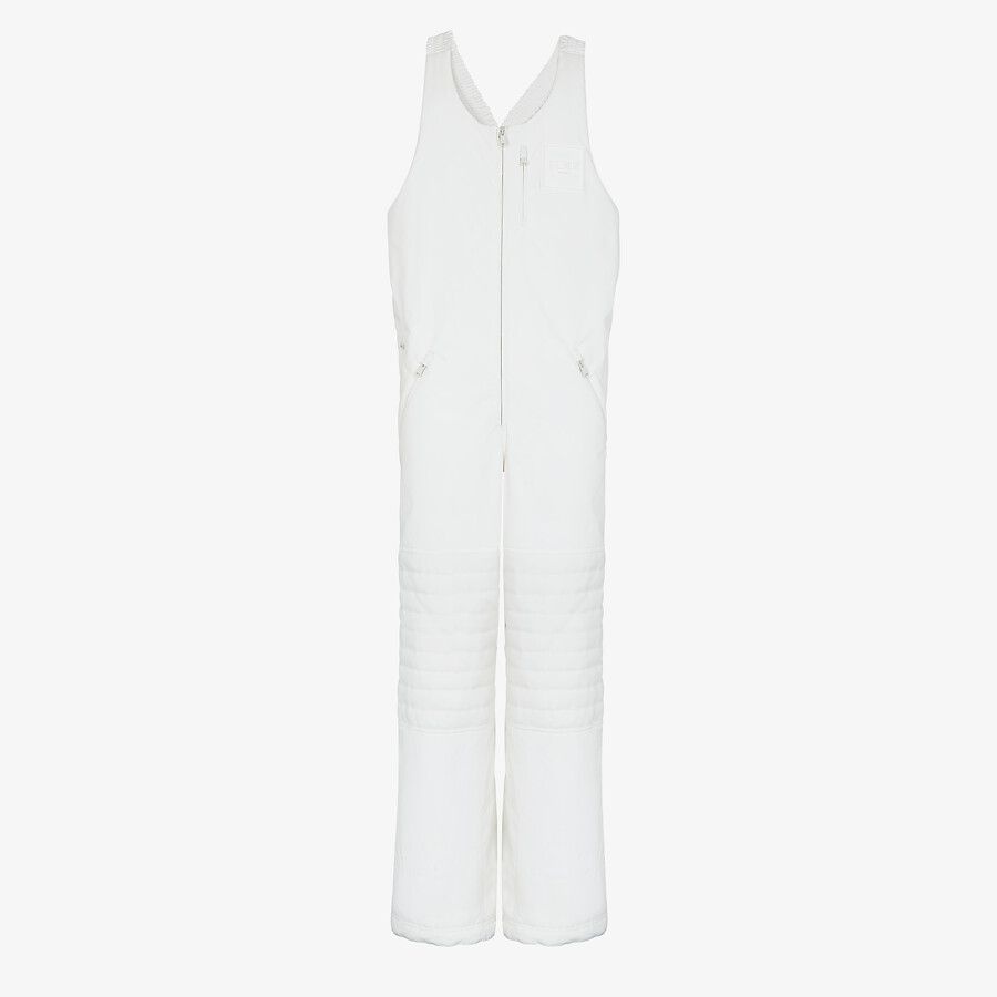 White tech fabric ski suit - 1