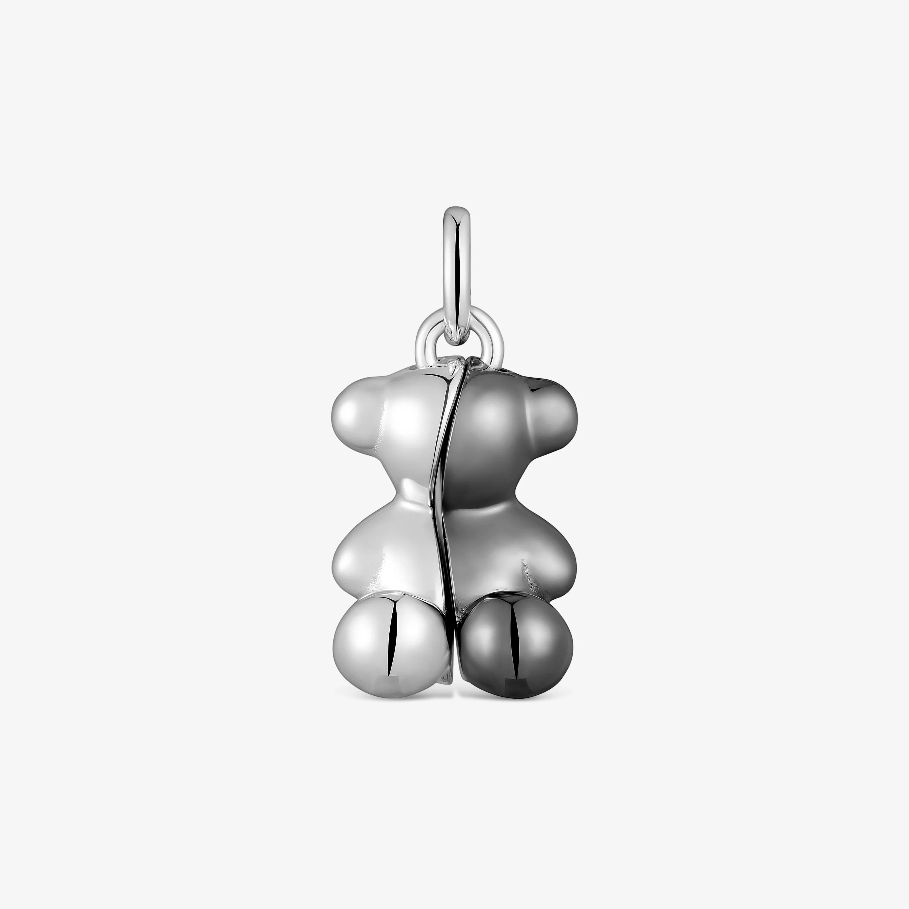 Silver and dark silver Pendant My Other Half - 1
