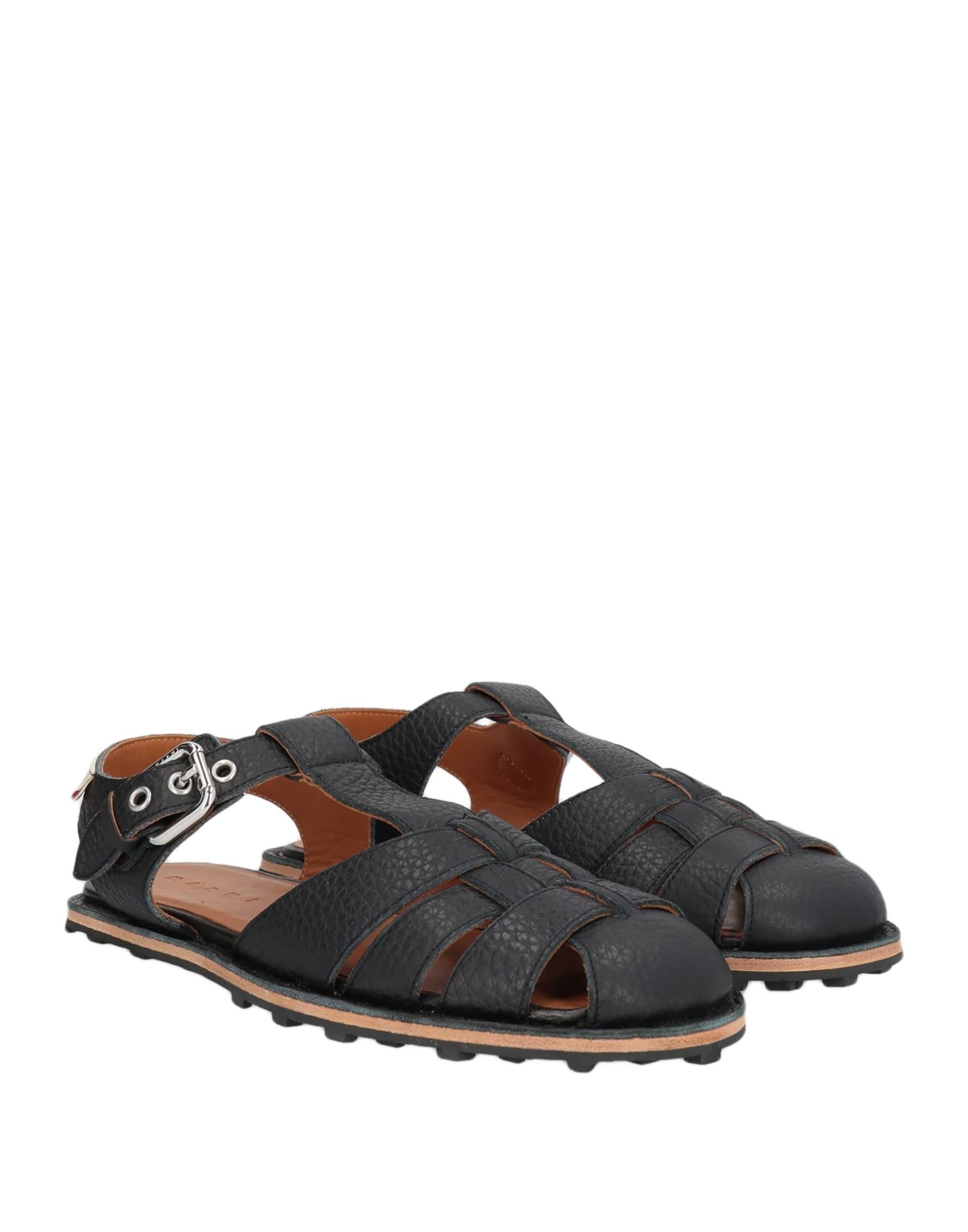 Black Men's Sandals - 2