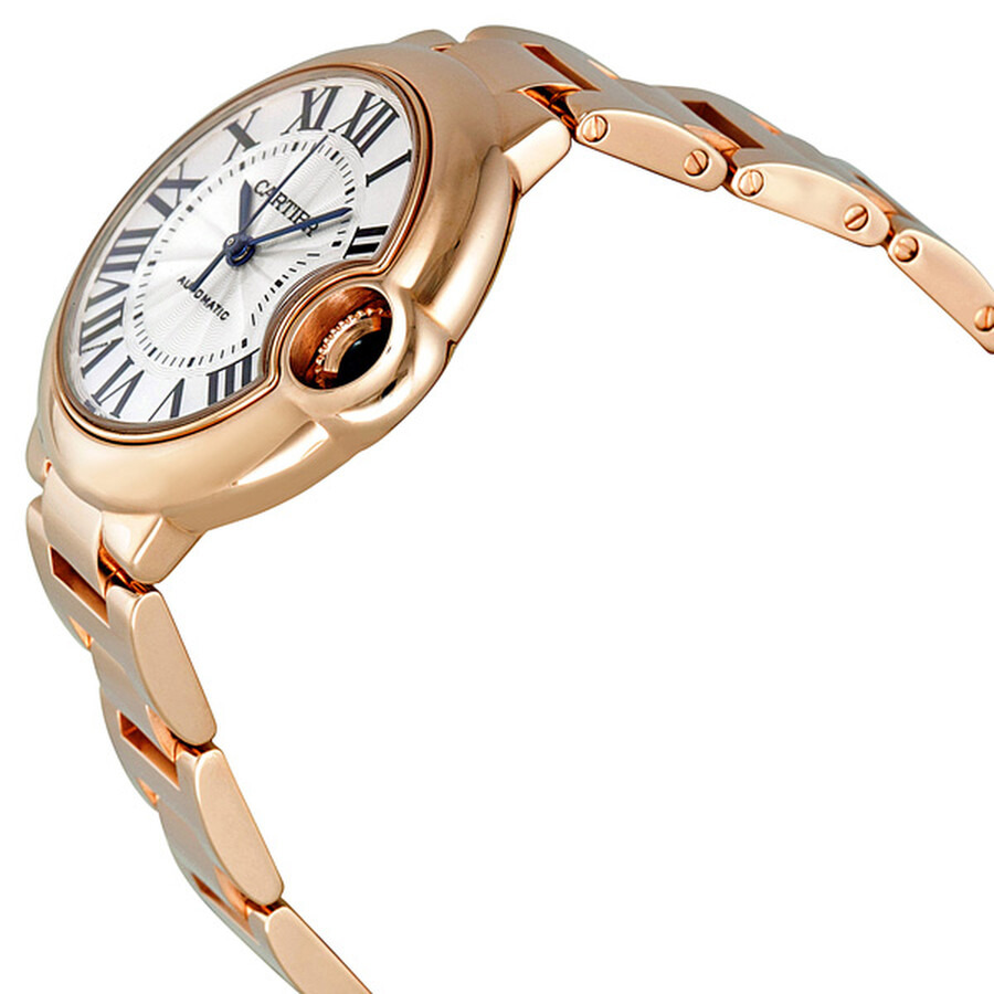 Pre-owned Cartier Ballon Bleu De Cartier Lacquered silvered opaline flinque Dial Ladies Watch W69200 - 2