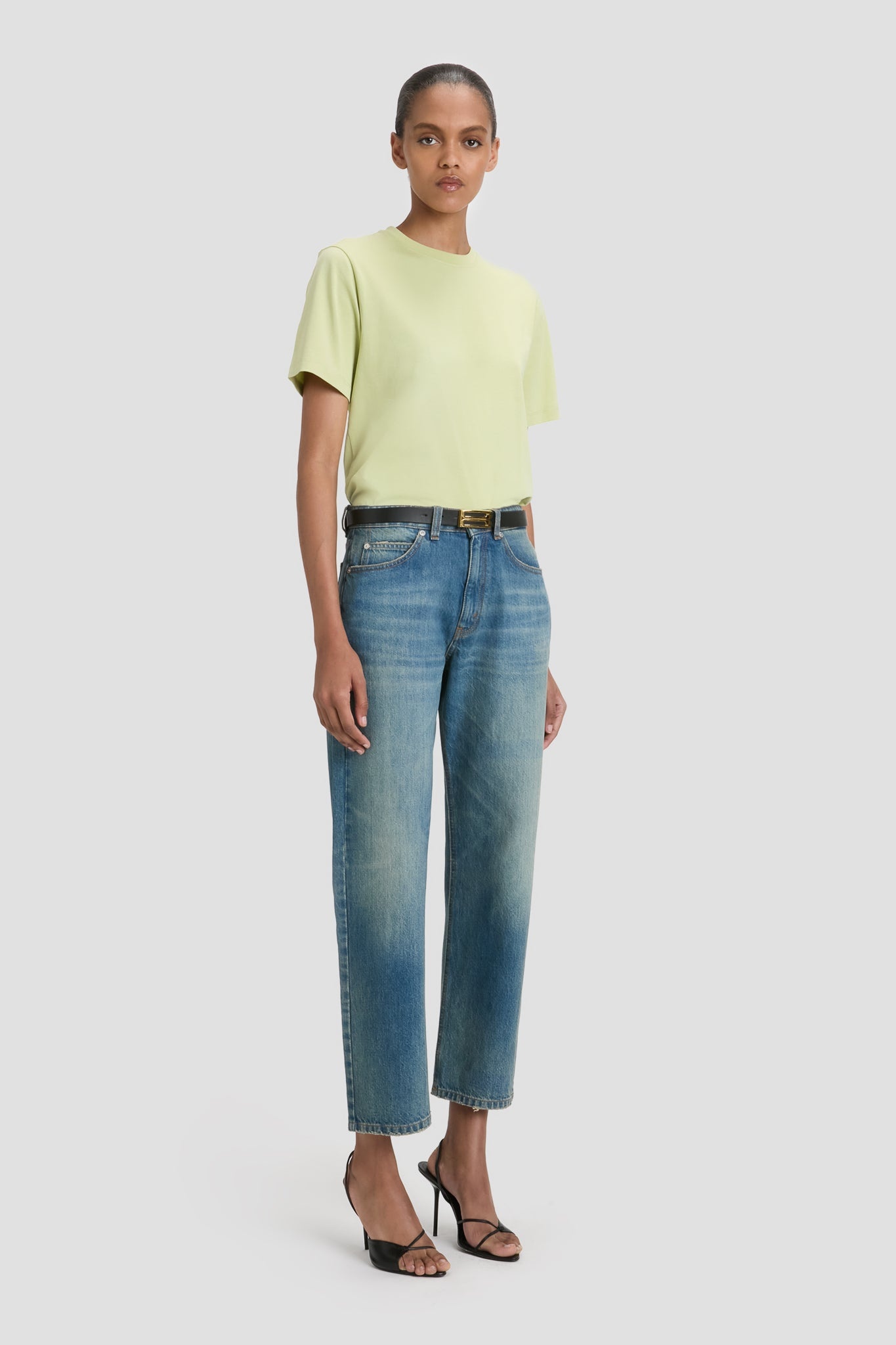 Victoria Tee In Pistachio - 3