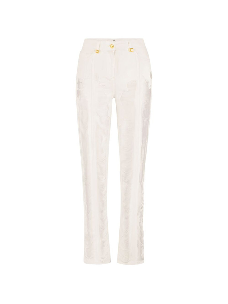 distressed fringed palazzo jeans 1