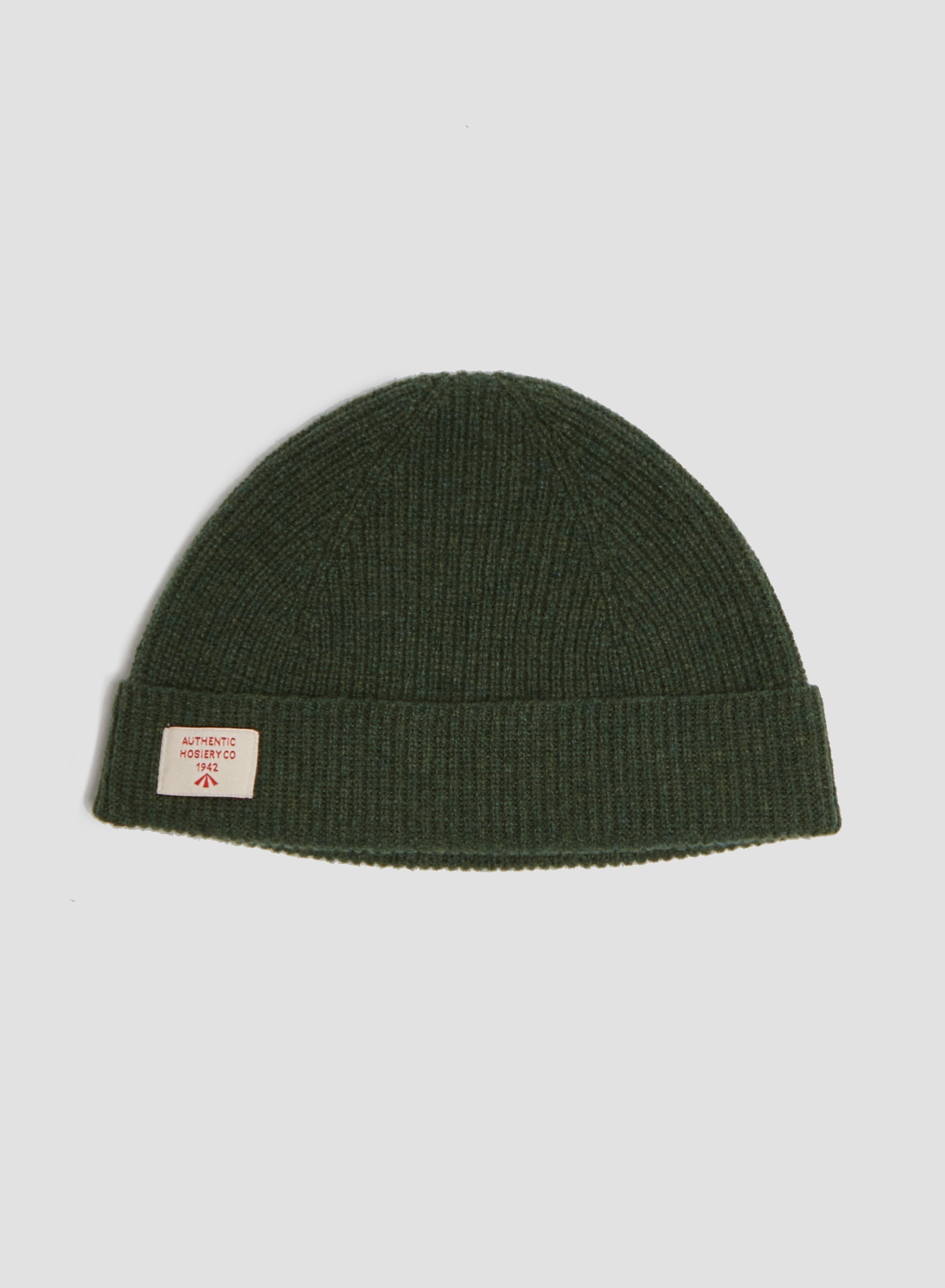 Lambswool Beanie in Rosemary Green - 1