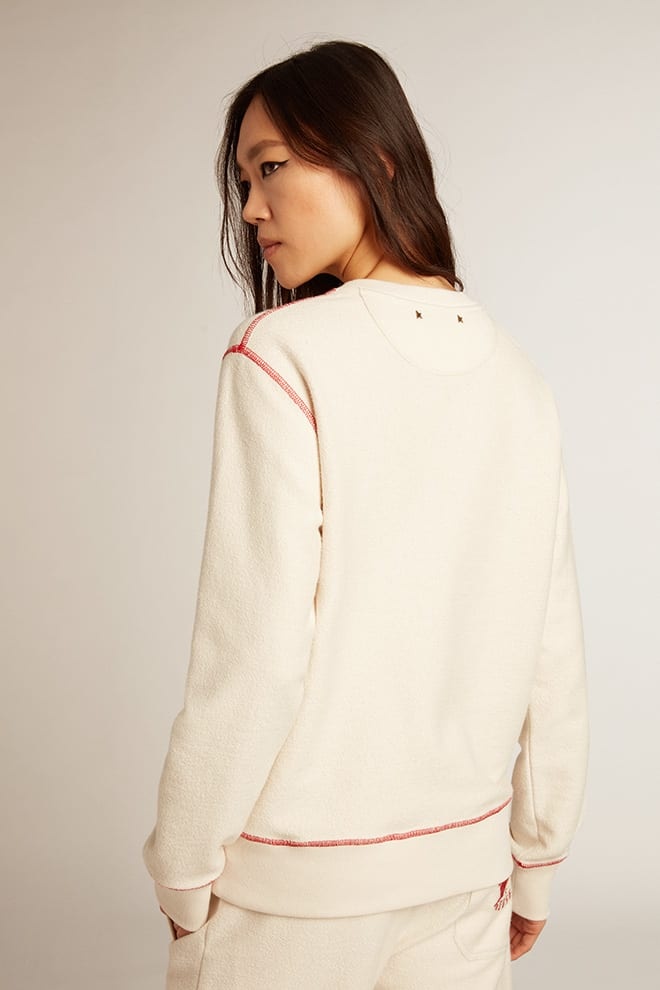 Women’s heritage white sweatshirt with CNY logo - 5