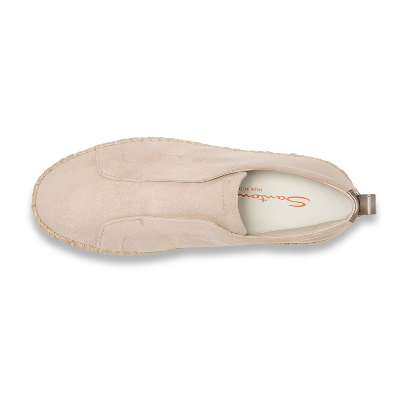 Men's beige suede espadrilles 5