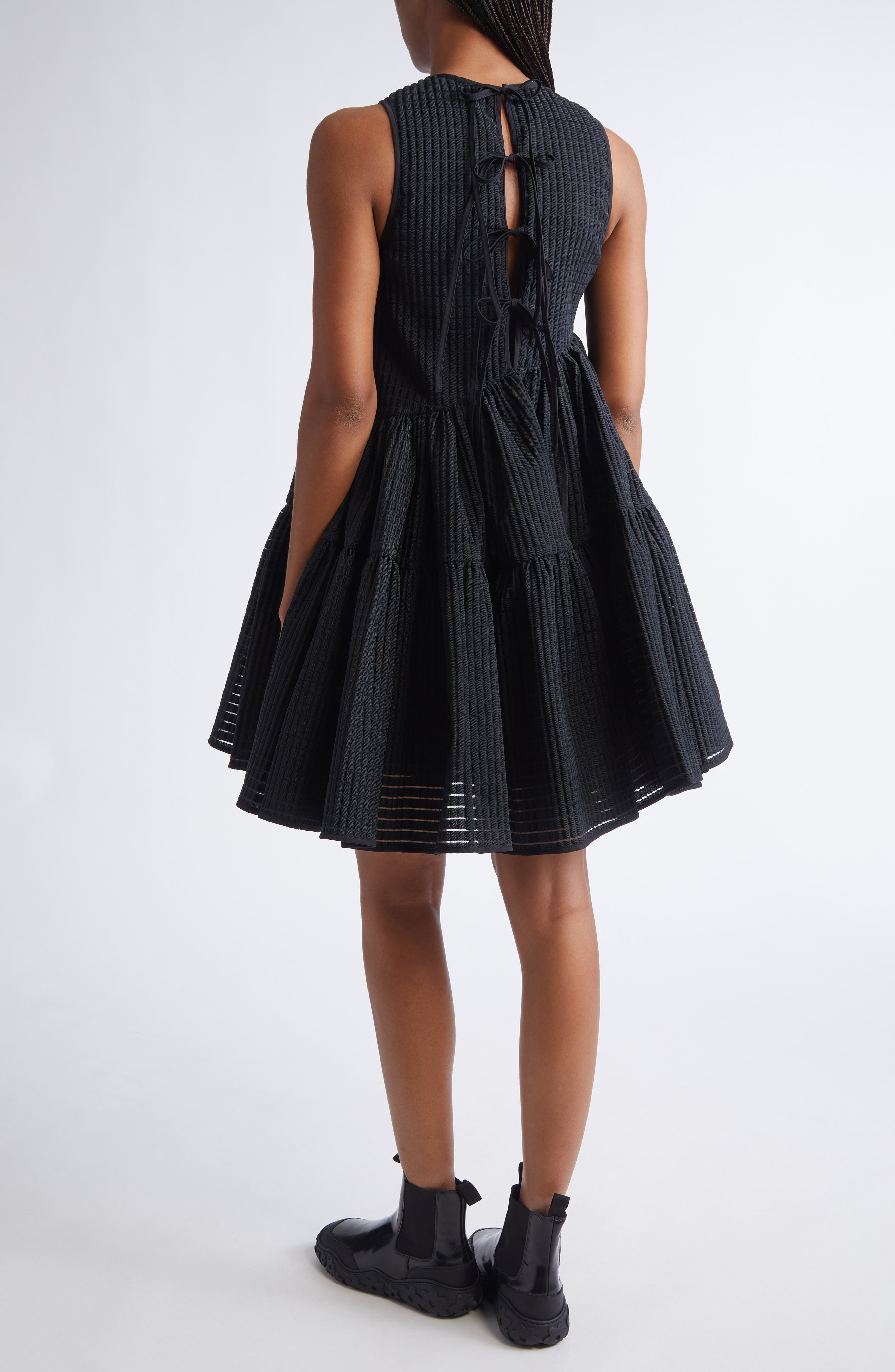 Cecilie Bahnsen Abigail Miku Jacquard Dress in Black at Nordstrom - 2