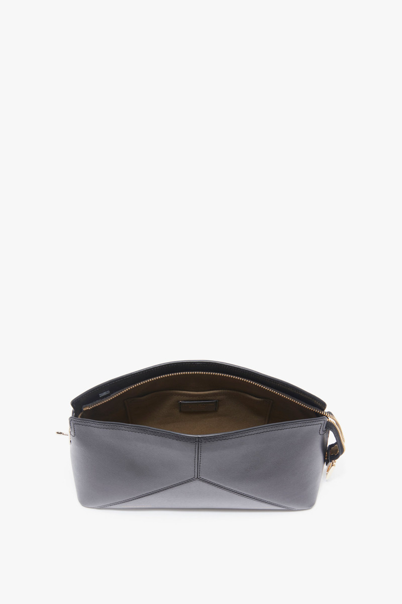 Victoria Clutch Bag In Black Leather 7