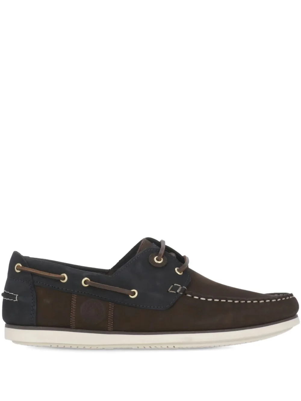 leather lace-up loafers - 1