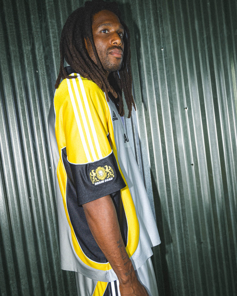 Brain Dead x adidas Short Sleeve Jersey - Silver 4
