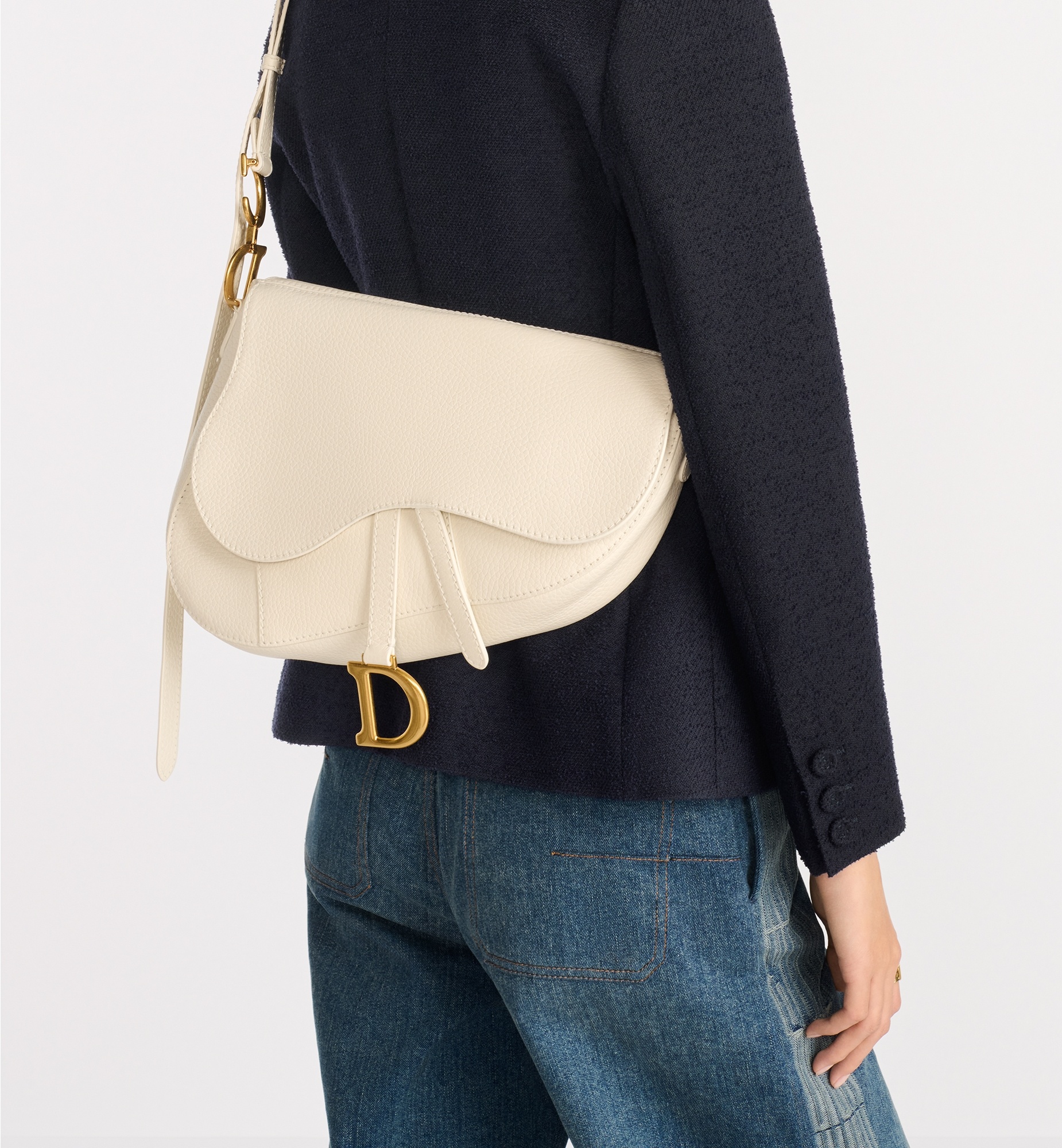 Large Soft Saddle Bag with Strap - 2