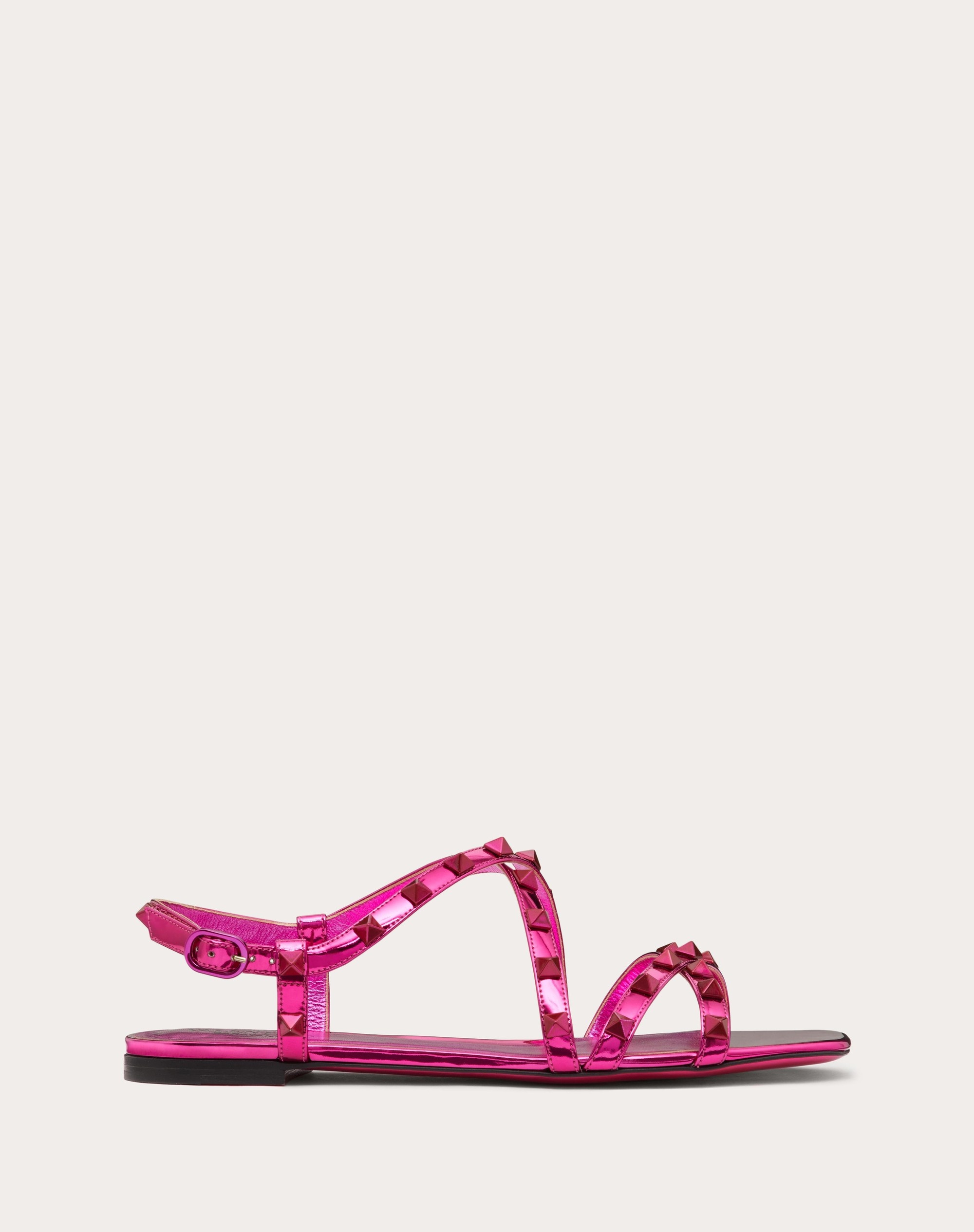 ROCKSTUD MIRROR-EFFECT SANDAL WITH MATCHING STUDS AND STRAPS - 1