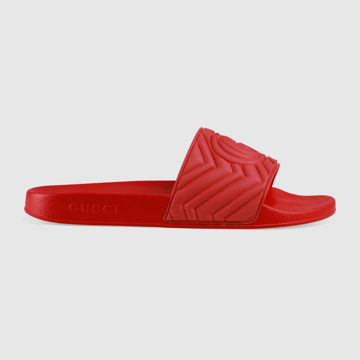 Men's matelassé rubber slide - 1