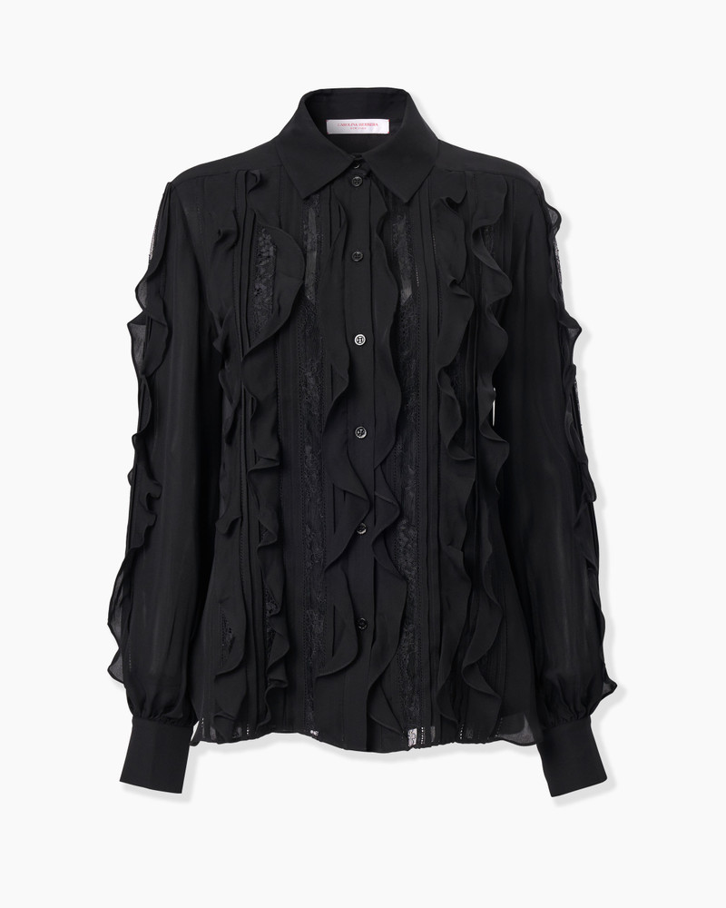 Ruffled Georgette Blouse 1