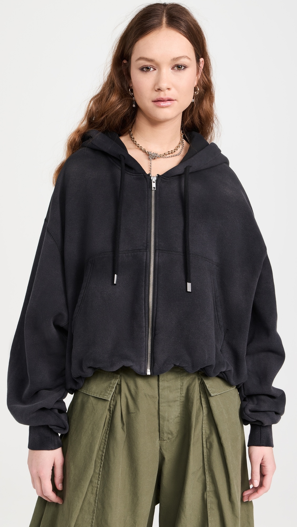 Balloon Zip-Up Hoodie - 1