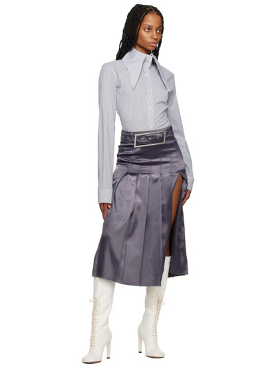 16ARLINGTON SSENSE Work Capsule – Gray Nimue Midi Skirt outlook